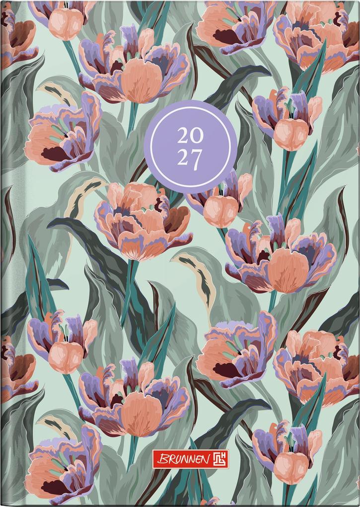 BRUNNEN 1079615017 Buchkalender Mod. 796 2027 'Botanical' A5 Papier