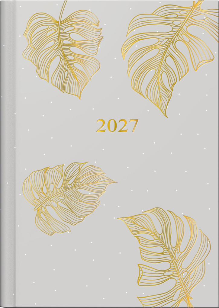 rido/idé 7018307017 Taschenkalender Mod. Technik III 2027 'Monstera' A6 Papier