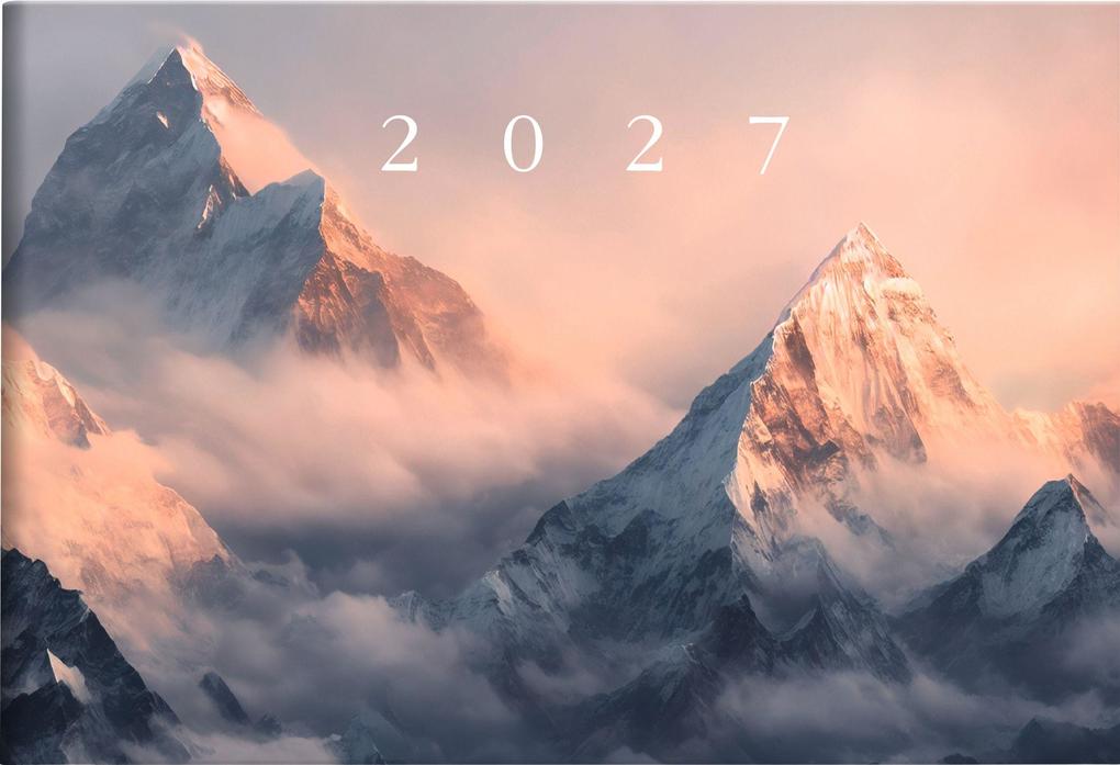 rido/idé 7017507017 Taschenkalender Mod. Septimus 2027 'Mountain' A6 quer Papier
