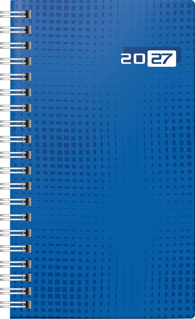 rido/idé 7016907027 Taschenkalender Mod. Taschenplaner int. 2027 A6 Papier blau