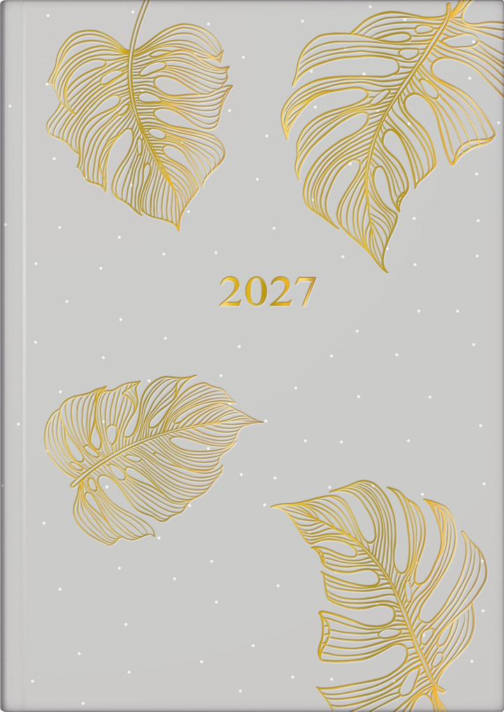 rido/idé 7028507037 Buchkalender Premium Young Line 2027 'Monstera' A5 Papier