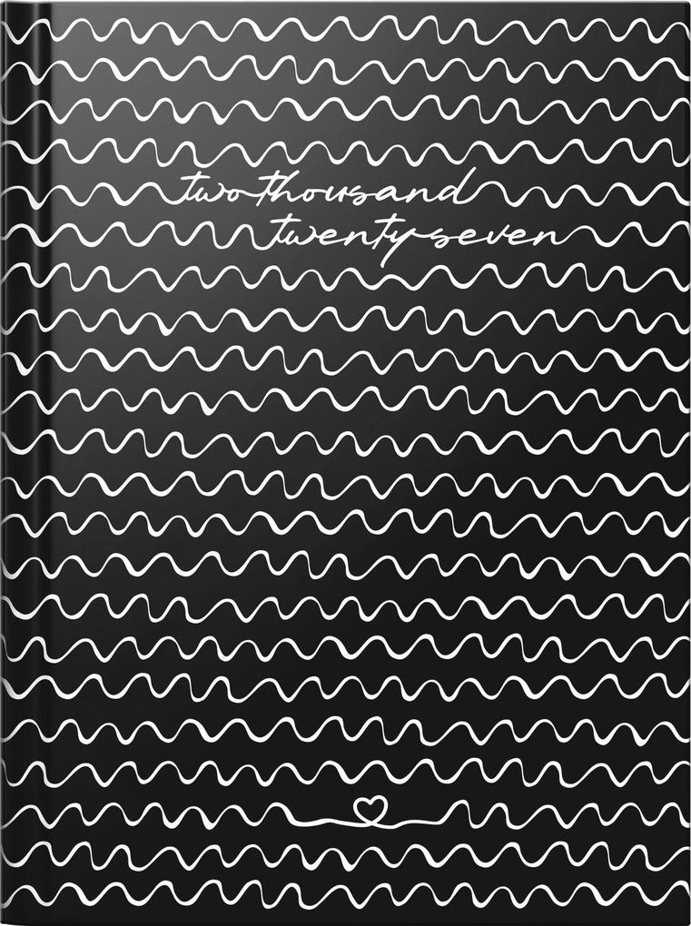 rido/idé 7013607027 Taschenkalender Premium Young Line Mini 2027 'Waves' A6 Papier