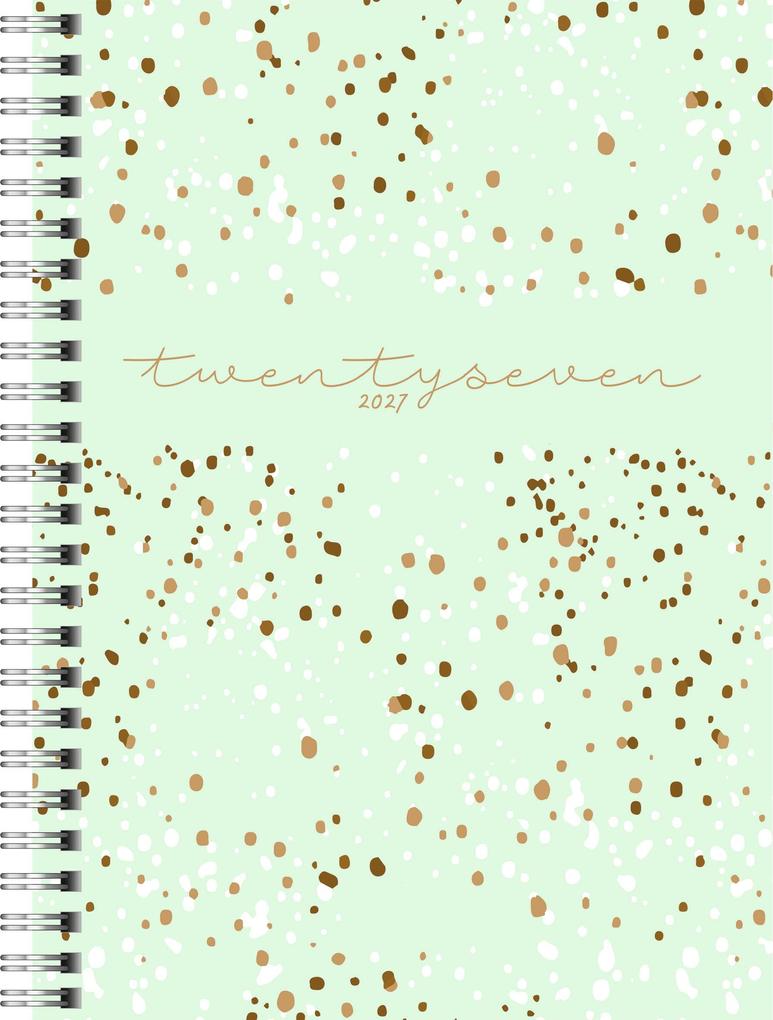 rido/idé 7021804017 Buchkalender Mod. Timing 1 2027 'Confetti' A5 Kunststoff