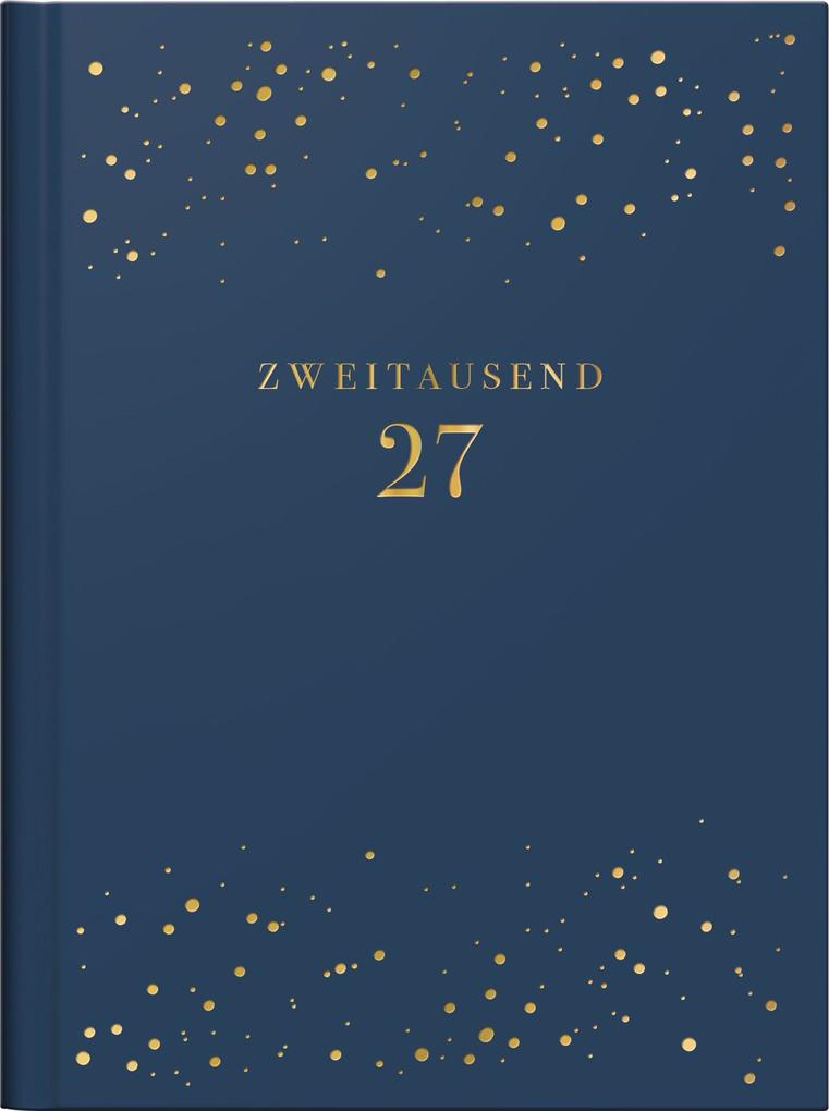 rido/idé 7013603027 Taschenkalender Premium Young Line Mini 2027 'Starry Night' A6 Kunstleder