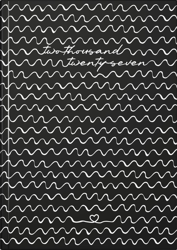 rido/idé 7028507017 Buchkalender Premium Young Line 2027 'Waves' A5 Papier