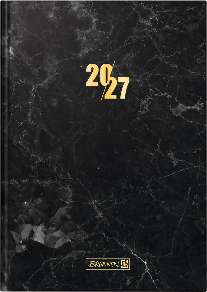 BRUNNEN 1079515067 Buchkalender Mod. 795 2027 'Graphite' A5 Papier