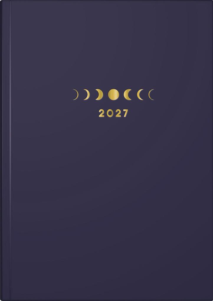 rido/idé 7021507027 Buchkalender Premium Young Line 2027 'Moon' A5 Papier