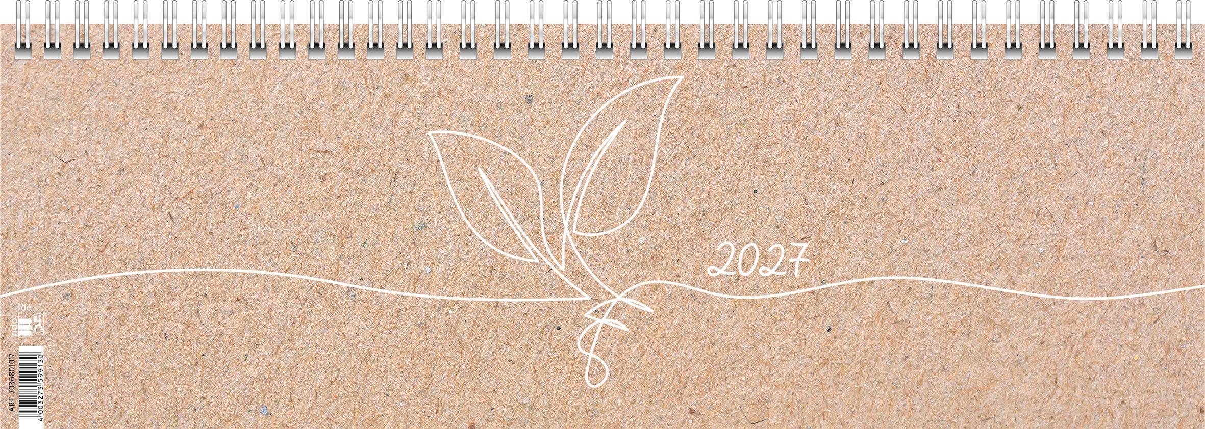 rido/idé 7036801017 Querterminbuch 2027 'Nature' 297×105 mm Karton