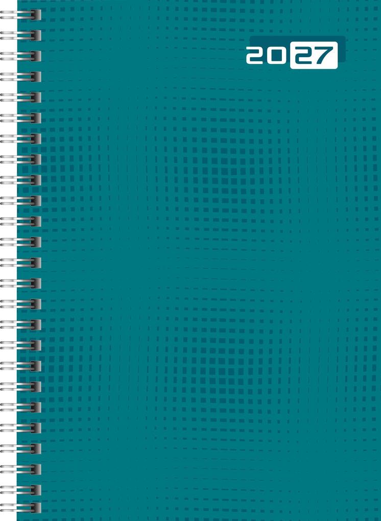 rido/idé 7021007047 Buchkalender Mod. futura 2 2027 A5 Papier petrol