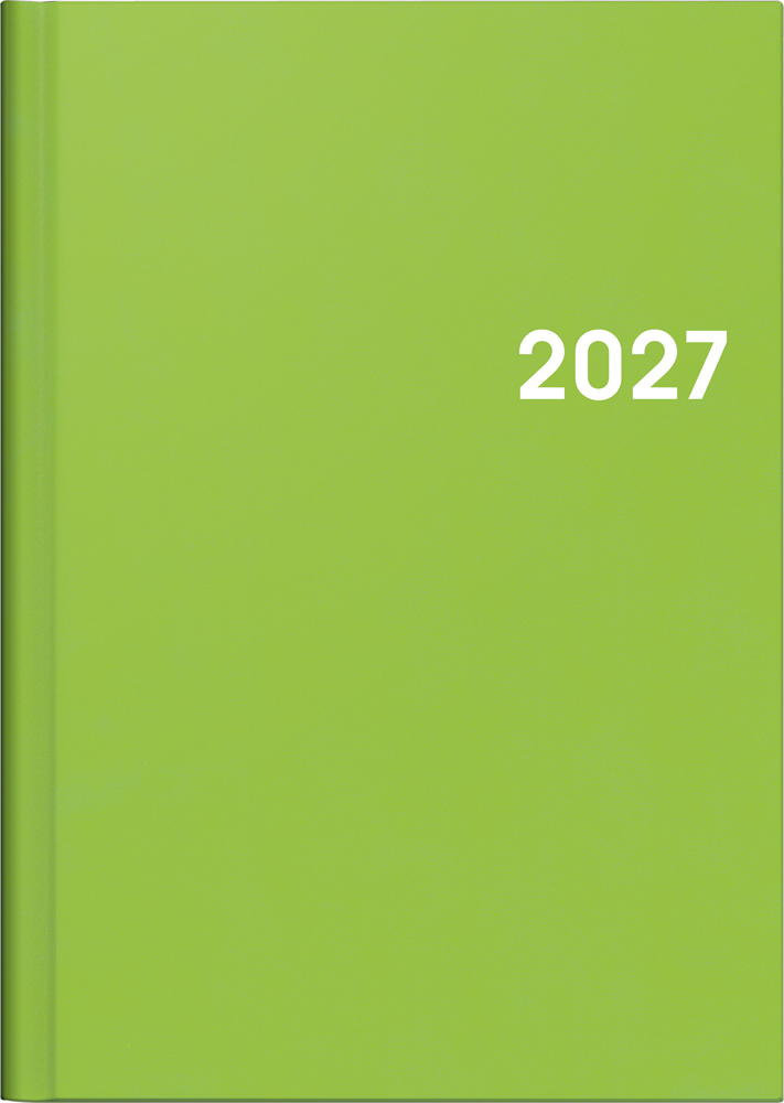 Buchkalender Mod. 796 2027 A5 Kunststoff grün