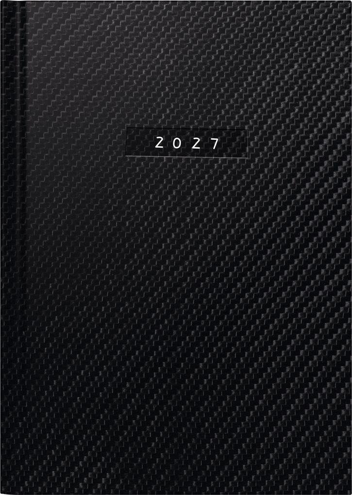 rido/idé 7021034807 Buchkalender Mod. futura 2 2027 'Carbon' A5 Kunstleder