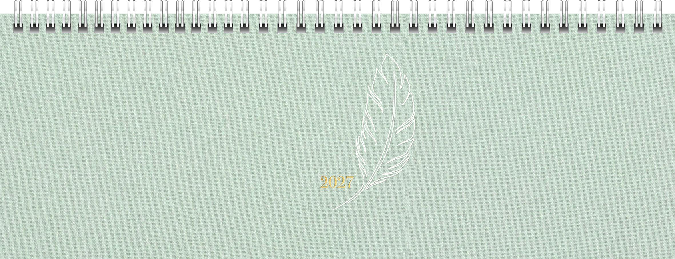 rido/idé 7036331007 Querterminbuch Premium Young Line 2027 'Feather' 297×105 mm Textil