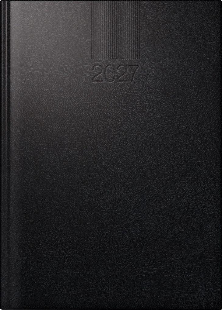 rido/idé 7028903907 Buchkalender Mod. ROMA 1 2027 A5 Kunststoff schwarz