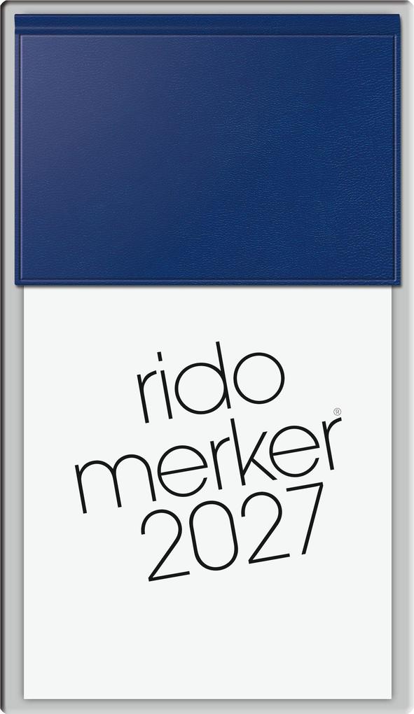 rido/idé 7035003387 Vormerkbuch Mod. Merker 2027 108×201 mm Kunststoff dunkelblau