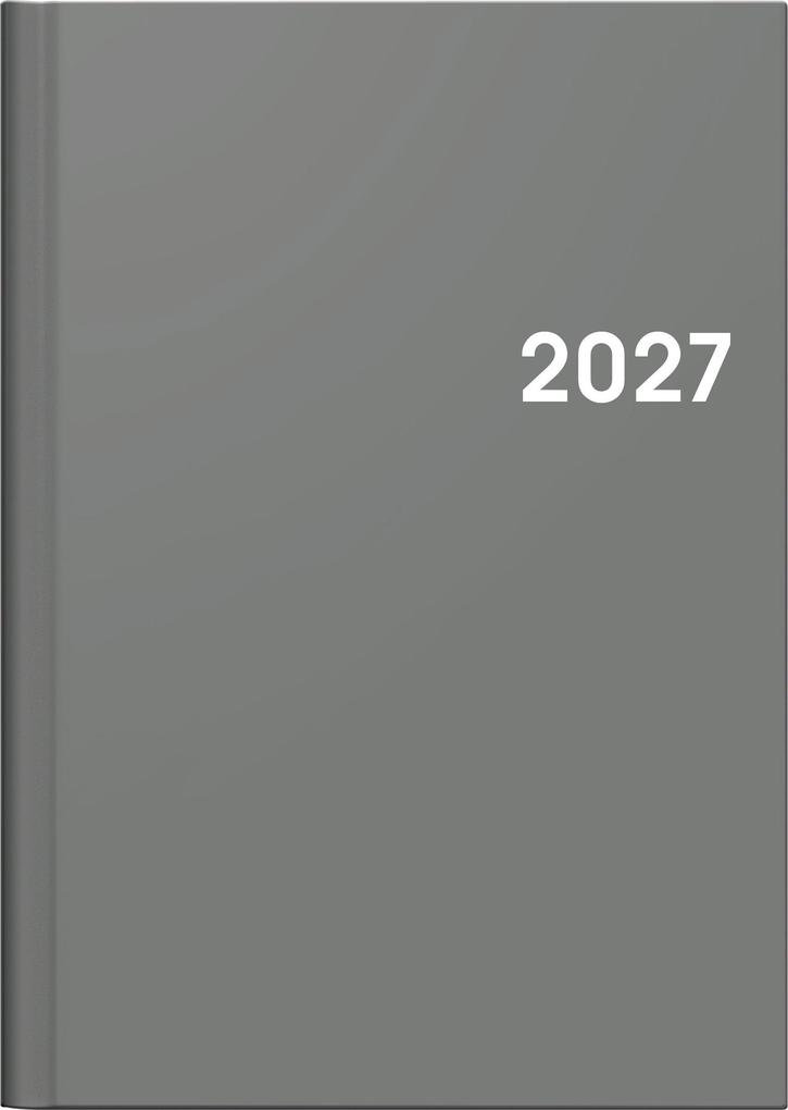 BRUNNEN 1079661637 Buchkalender Mod. 796 2027 A5 Kunststoff grau