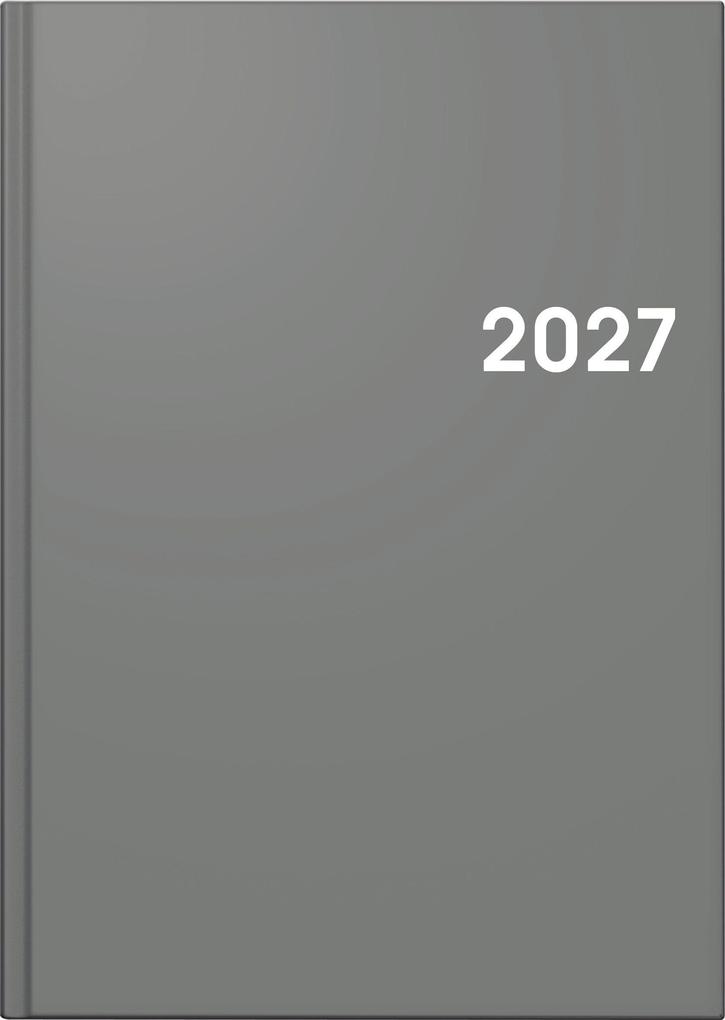 BRUNNEN 1079561637 Buchkalender Mod. 795 2027 A5 Kunststoff grau