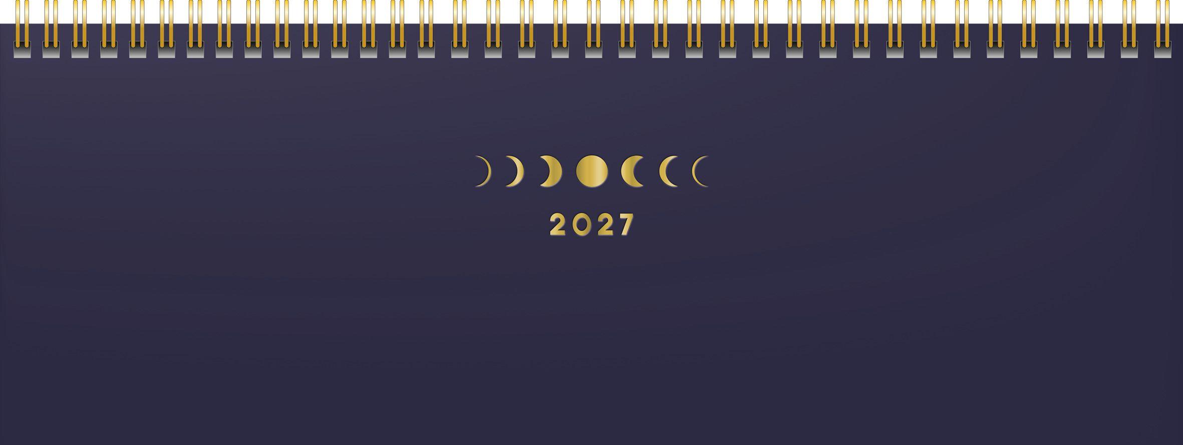 rido/idé 7036311017 Querterminbuch Premium Young Line 2027 'Moon' 297×105 mm Papier