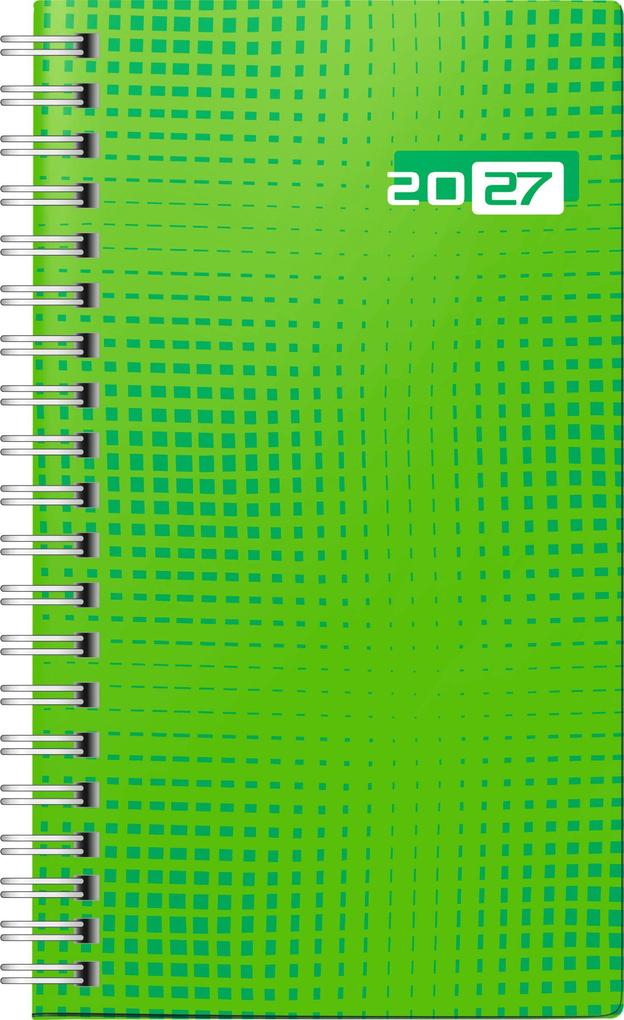 rido/idé 7016907017 Taschenkalender Mod. Taschenplaner int. 2027 A6 Papier grün