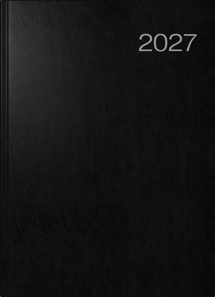 rido/idé 7027503907 Buchkalender Mod. Conform 2027 A4 Kunststoff schwarz