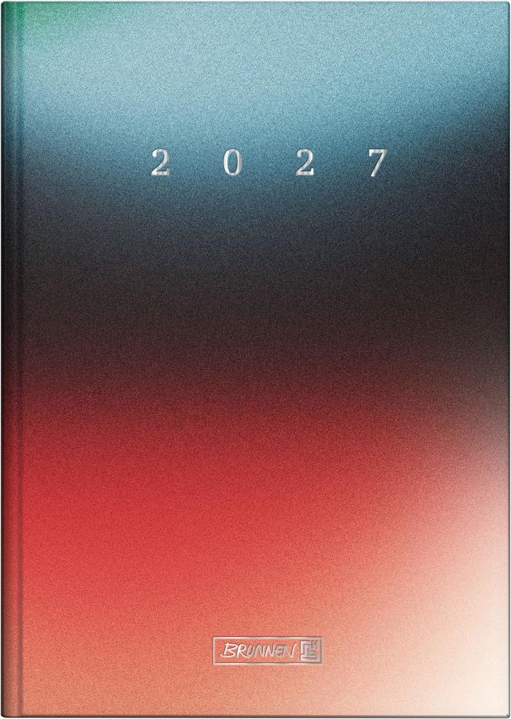 BRUNNEN 1079512017 Buchkalender Mod. 795 2027 'Redblue' A5 Papier