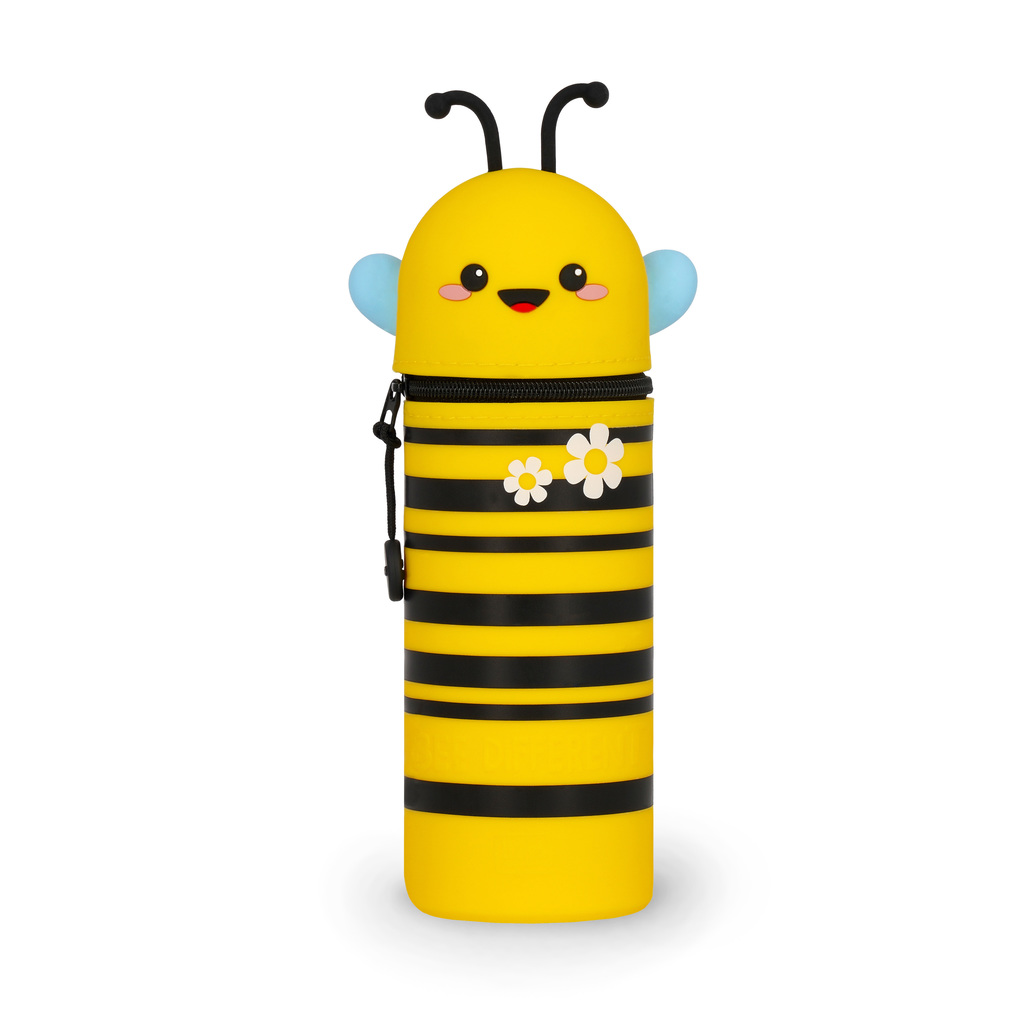 Kawaii - 2-In-1 Silicone Pencil Case - Bee