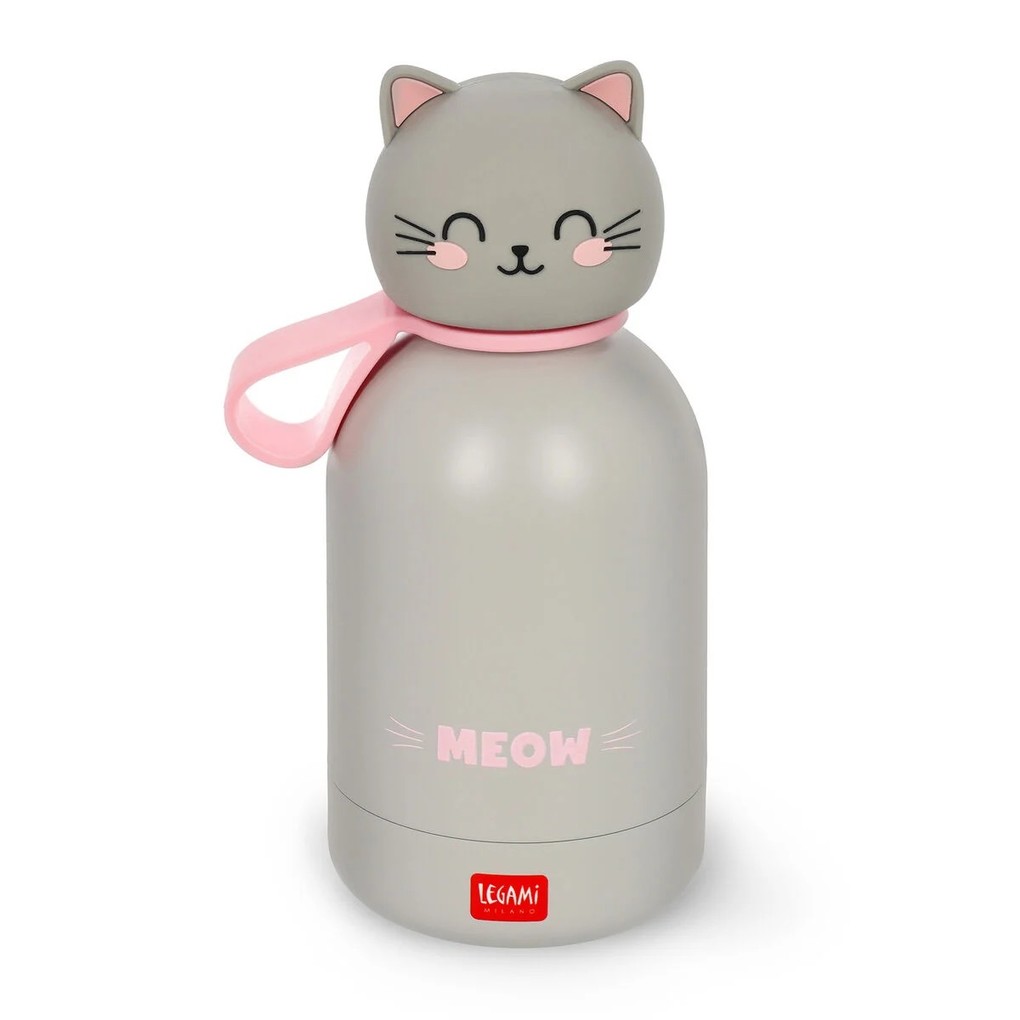 Legami Hot And Cold Bff - Kids Vacuum Bottle - Kitty - 310 Ml