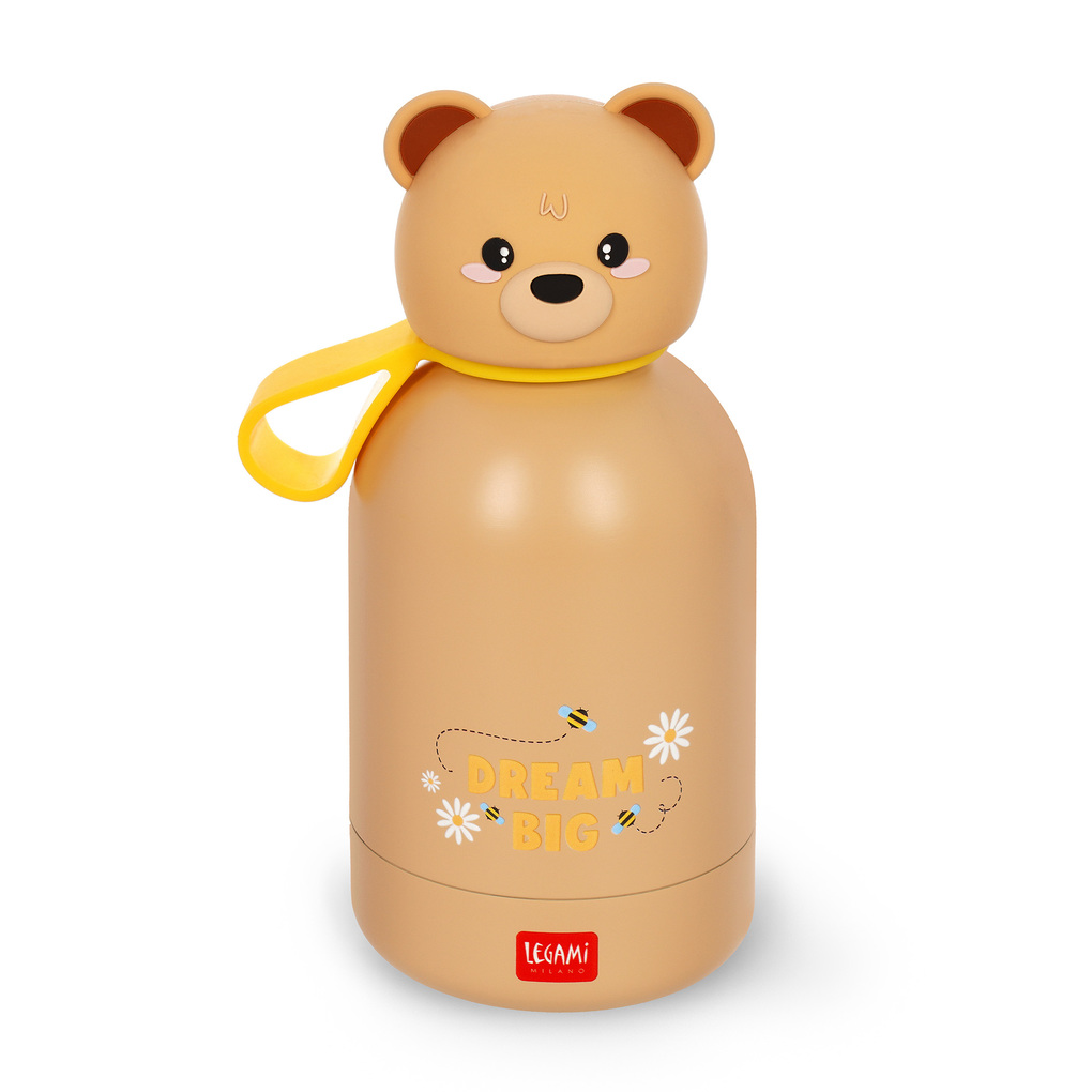 Legami Hot And Cold Bff - Kids Vacuum Bottle - Teddy Bear - 310 Ml