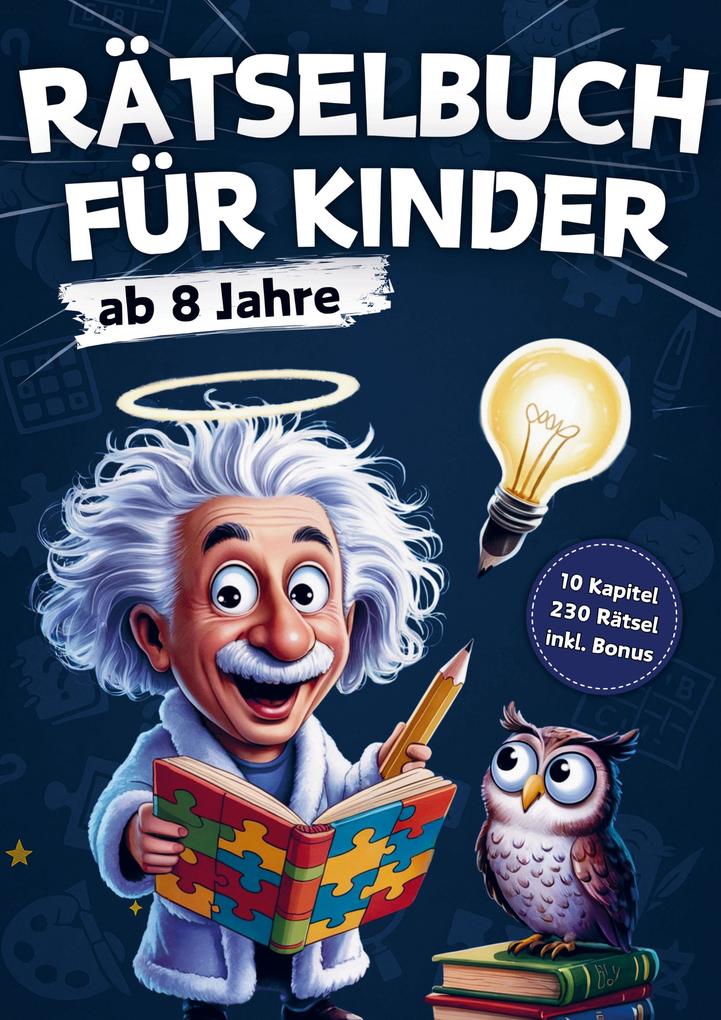 Rätselbuch für Kinder ab 8 Jahre: 230 knifflige Rätsel-Abenteuer mit Professor Zweistein - XXL Knobelspaß für clevere Kids