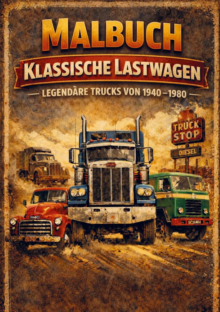 Malbuch Klassische Lastwagen