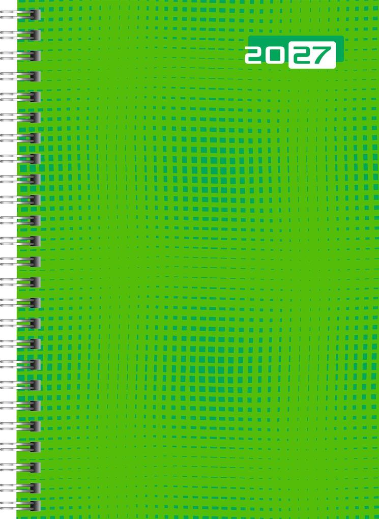 rido/idé 7021007017 Buchkalender Mod. futura 2 2027 A5 Papier grün
