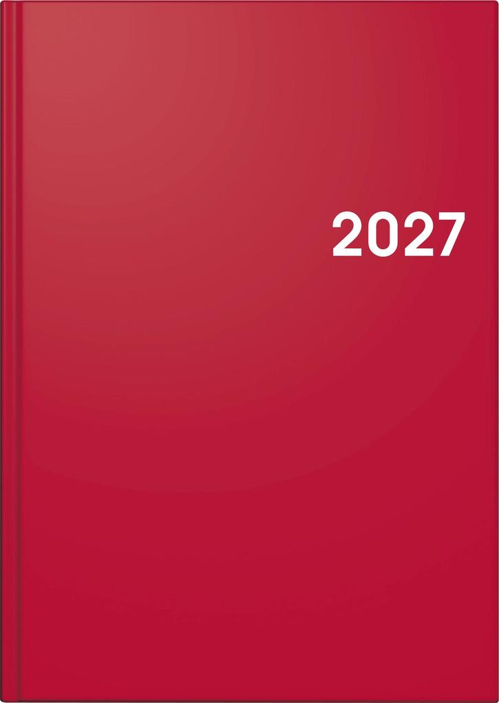 BRUNNEN 1079561017 Buchkalender Mod. 795 2027 A5 Kunststoff rot
