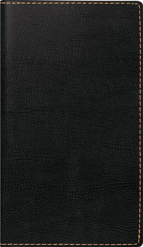 rido/idé 7012144907 Taschenkalender Mod. TM 15 2027 A6 Kunstleder schwarz