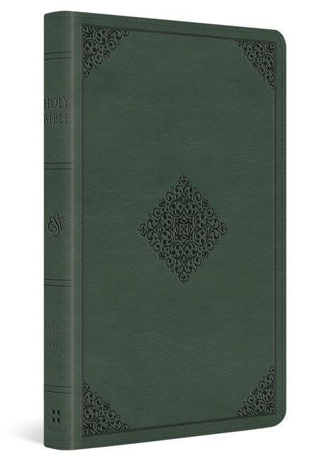 ESV Thinline Bible Red Letter (Trutone Quiet Forest Ornament Design)