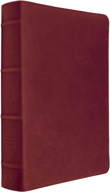 ESV Heirloom Bible Veritas: Single Column Edition (Cowhide Carmine Red)