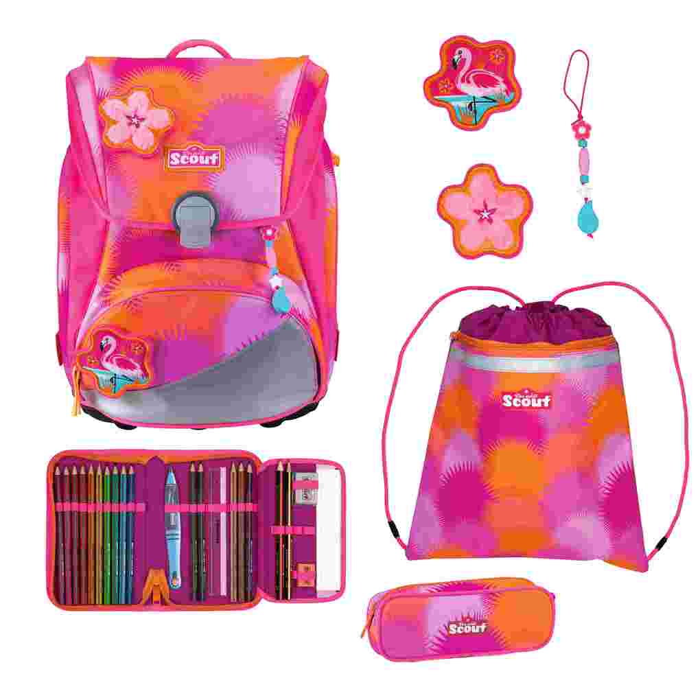 Scout Schulranzen Set Alpha Schulranzen Set 4tlg Florida Sunset