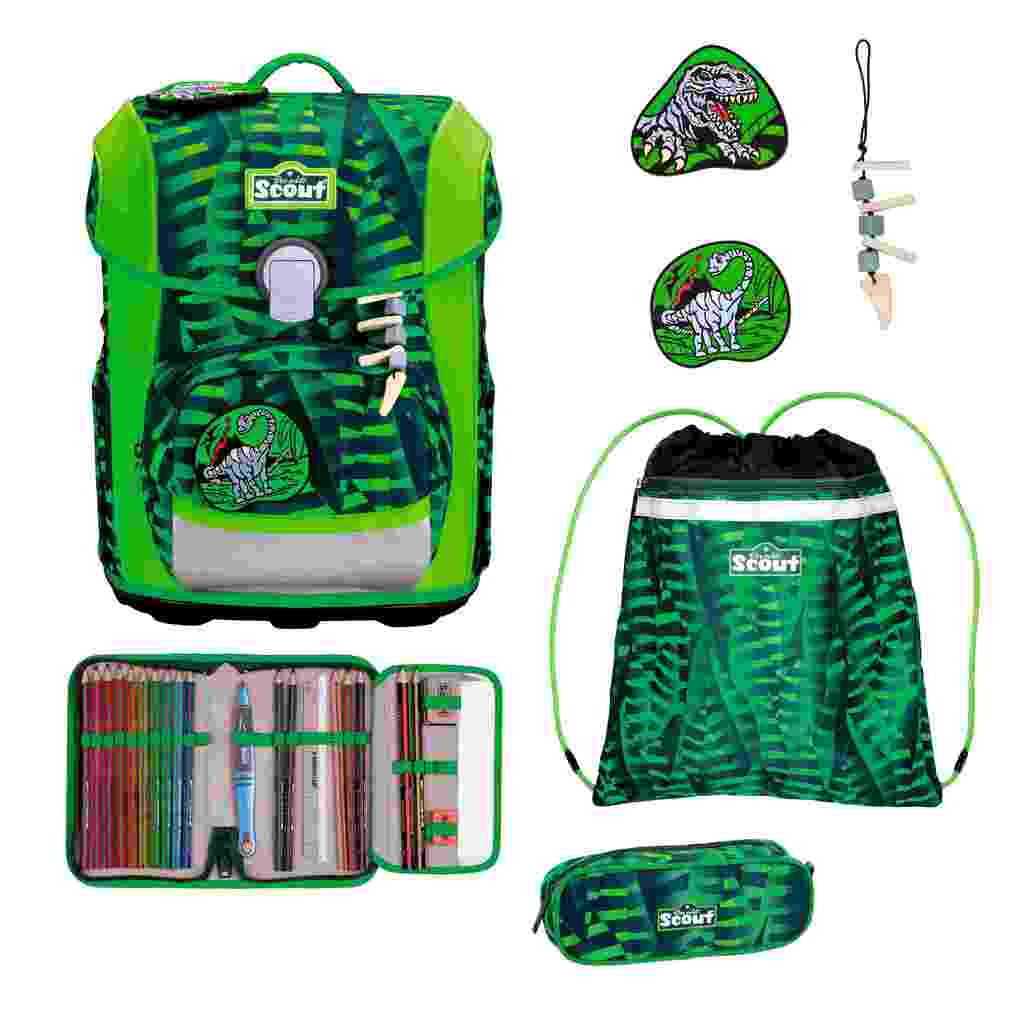 Scout Schulranzen Set Neo Schulranzen Set 4tlg Danger Dino