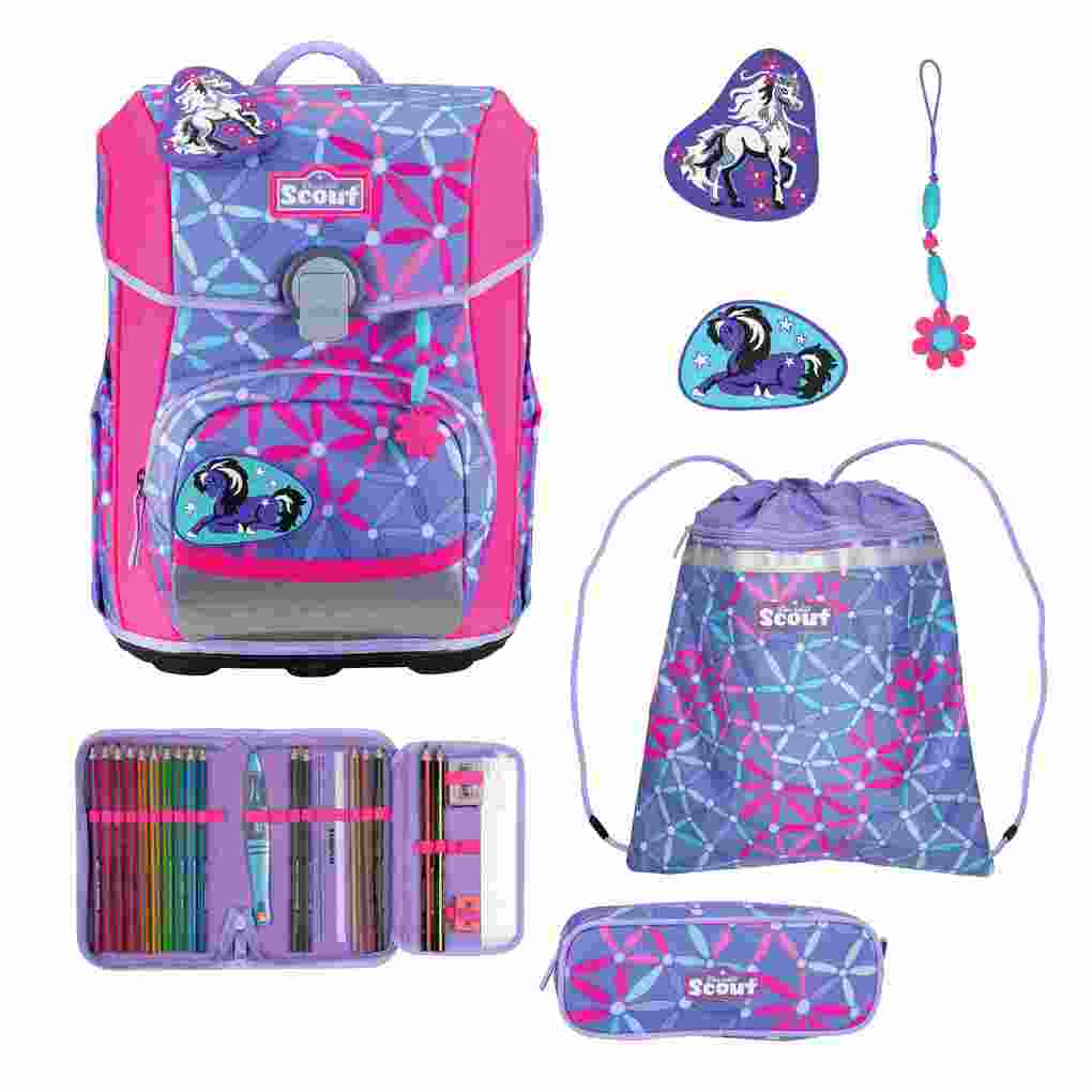 Scout Schulranzen Set Neo Schulranzen Set 4tlg Pony Love