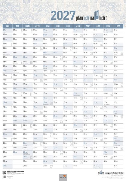 Jahresplaner 'TÜRPLANER' Kalender 2027