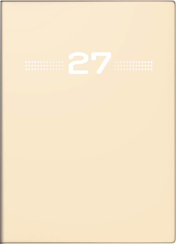 rido/idé 7013202037 Taschenkalender Mod. perfect/Technik I 2027 A6 Kunststoff sand