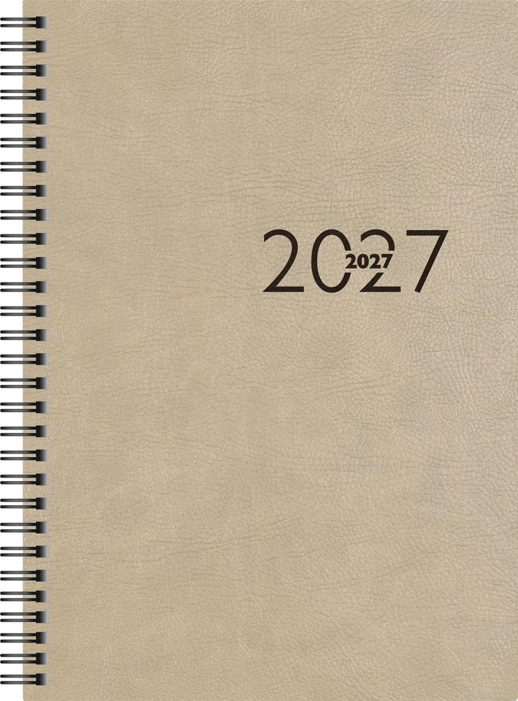 rido/idé 7023036807 Buchkalender Mod. studioplan int. 2027 168×240 mm Kunstleder grau