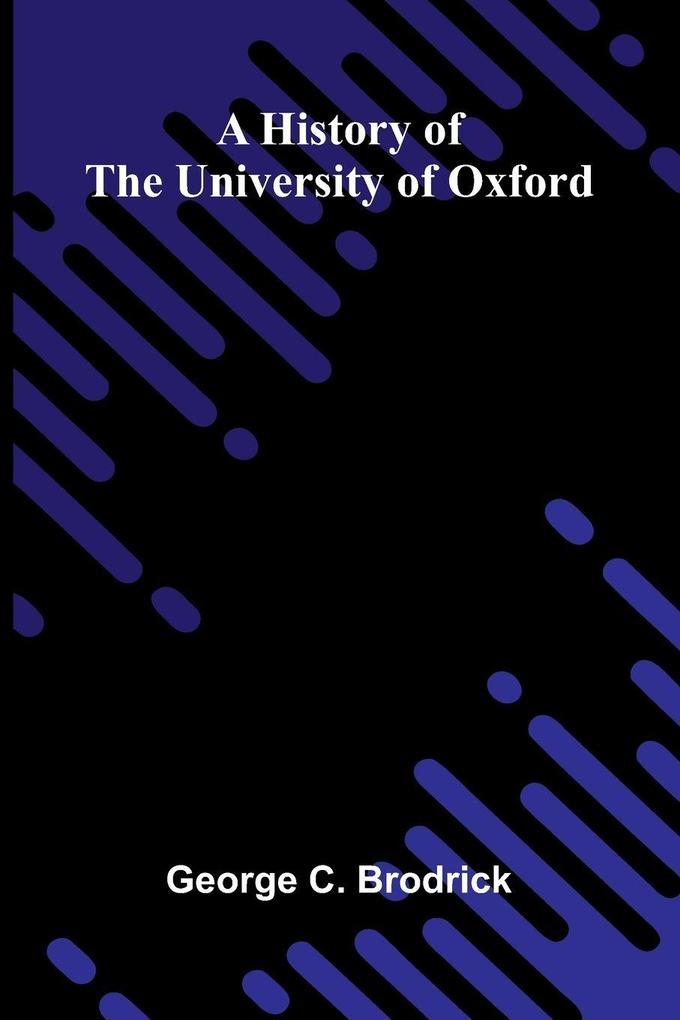 A history of the University of Oxford