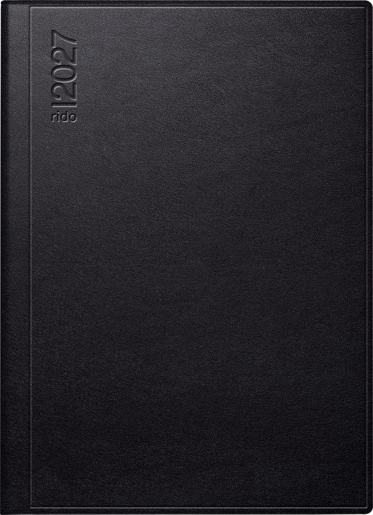 rido/idé 7018104907 Taschenkalender Mod. perfect/Technik I 2027 A6 Kunstleder schwarz