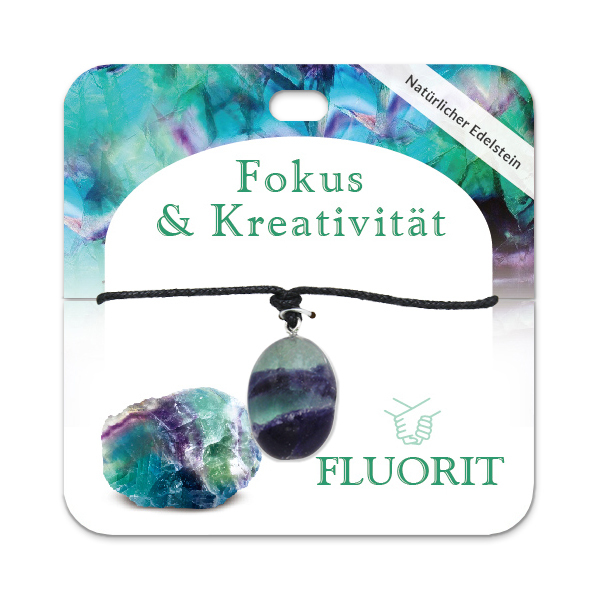 Fluoritl Trommelstein Kette