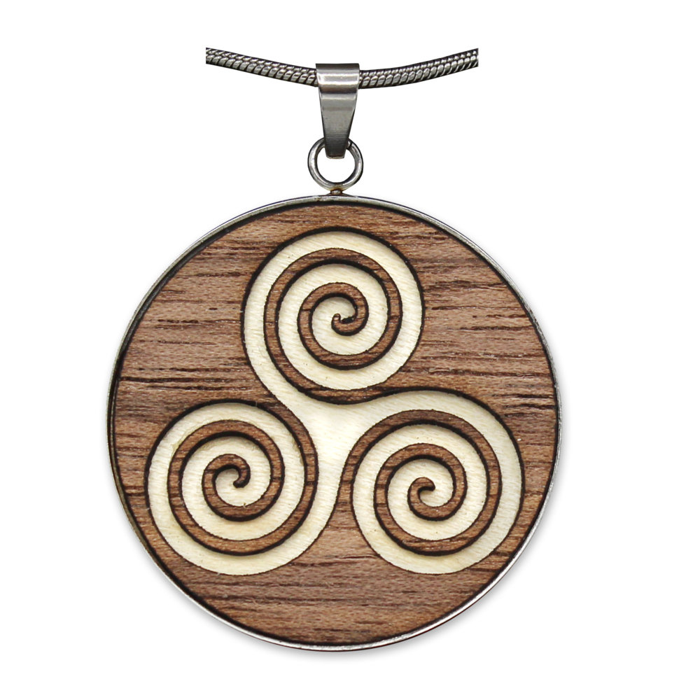Holzschmuck 'Waldzeichen' Triskel