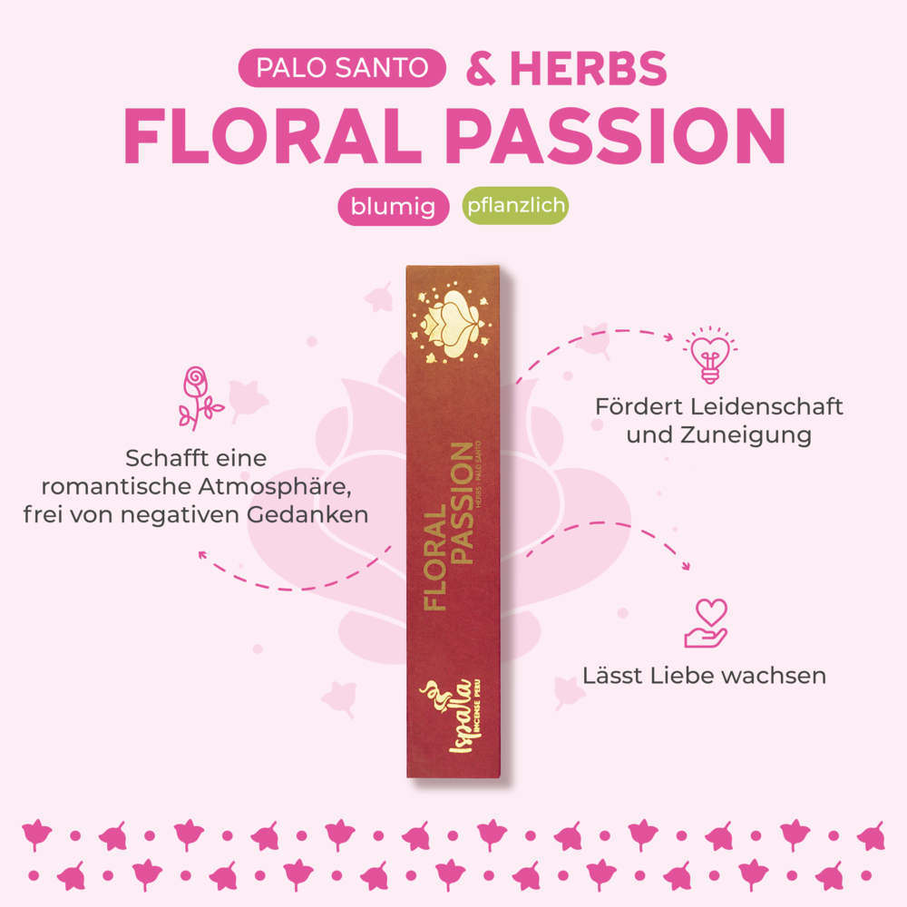 Palo Santo Floral Passion Räucherstäbchen