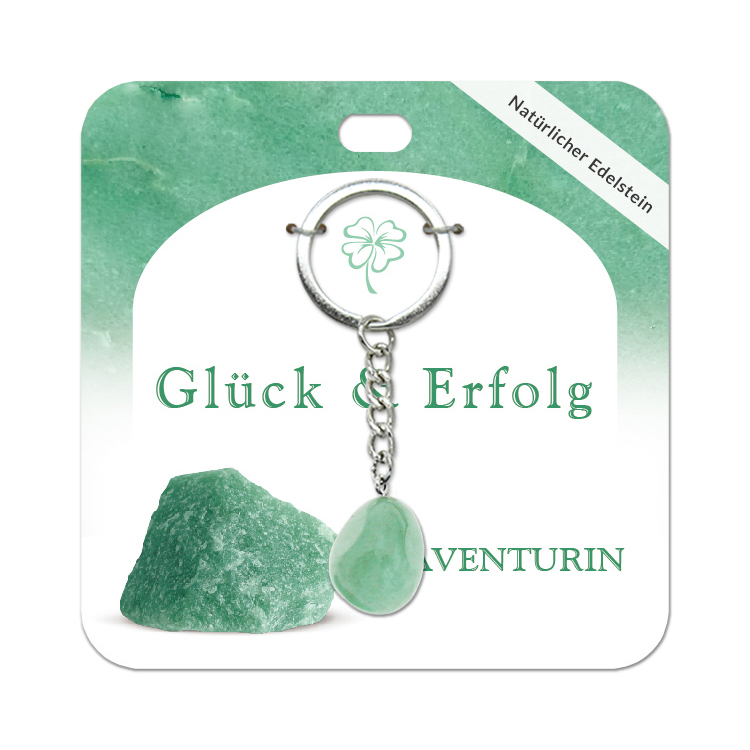Aventurin Trommelstein Schlüsselanhänger
