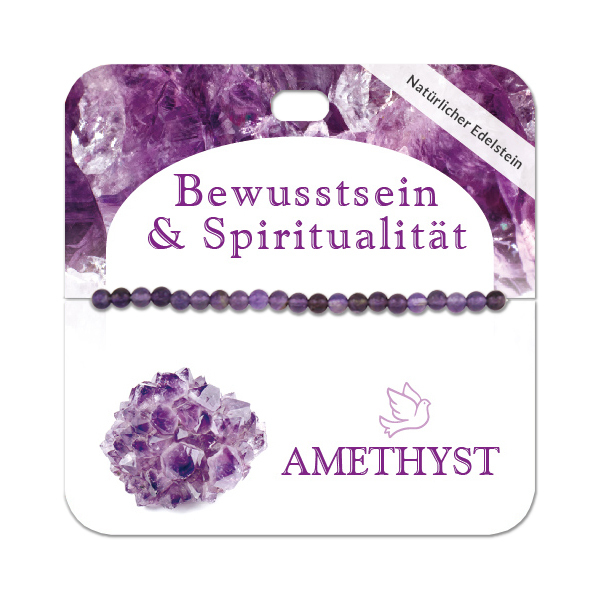 Amethyst 4 mm Kugelarmband