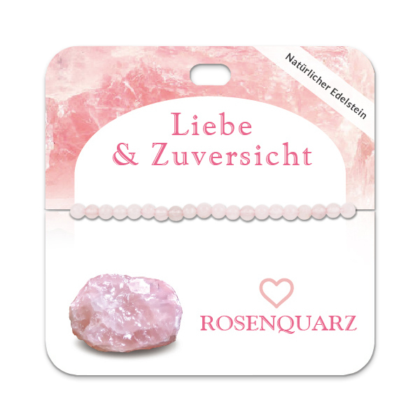 Rosenquarz 4 mm Kugelarmband