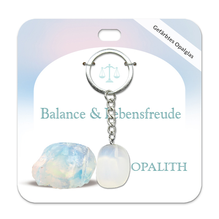Opalith Trommelstein Schlüsselanhänger