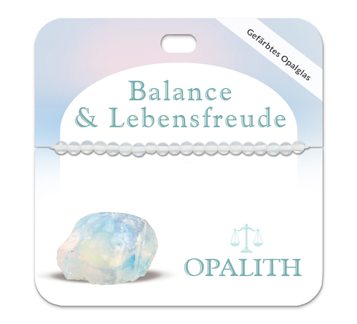 Opalith 4 mm Kugelarmband